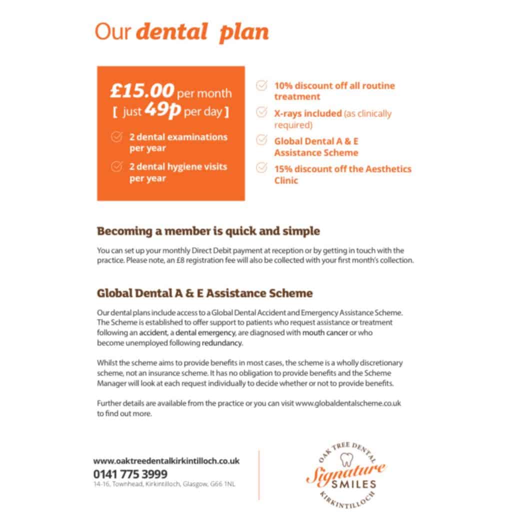 Dental Patient Care Plan | Oak Tree Dental Care